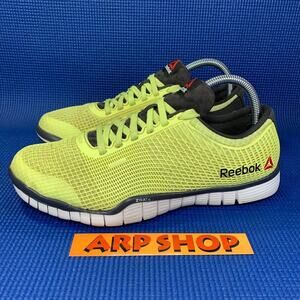 🔴 REEBOK Zquick TR Punch Women`s Size 9.5 Yellow Black Training Shoes V54728